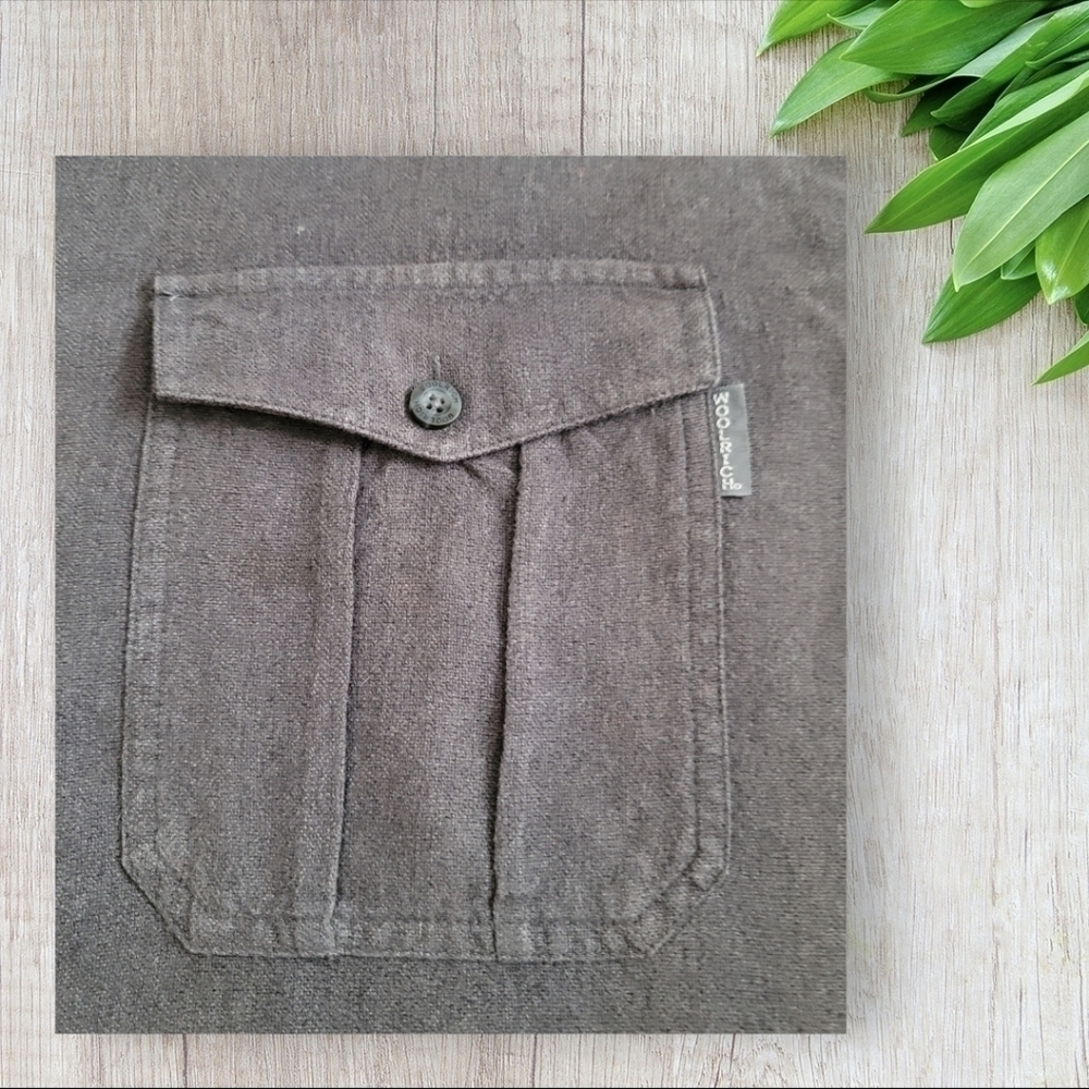 Woolrich Men's Size XL Gray Button Up Shirt - Picture 4 of 7